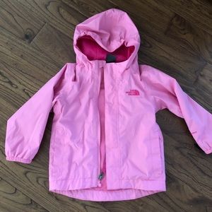 The North Face toddler pink rain jacket 2T